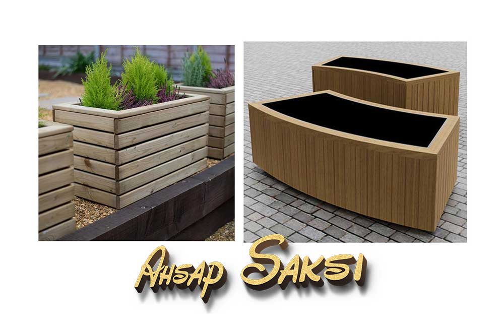 Esenyurt ahşap saksı