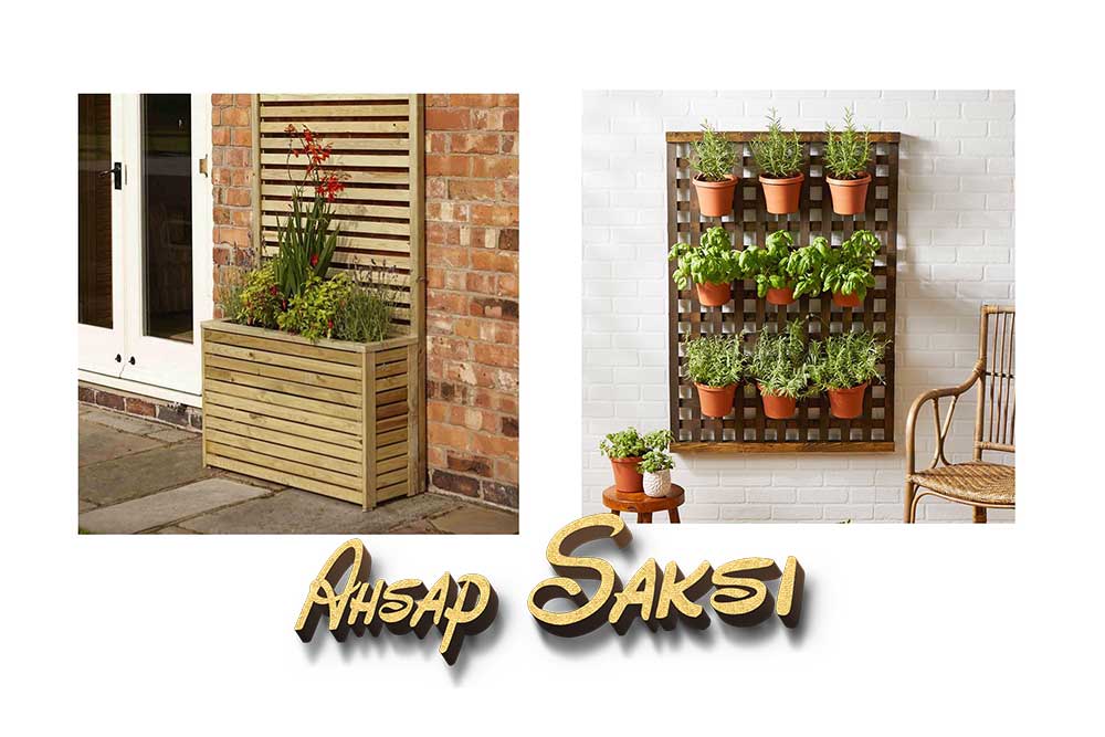 Silivri ahşap saksı