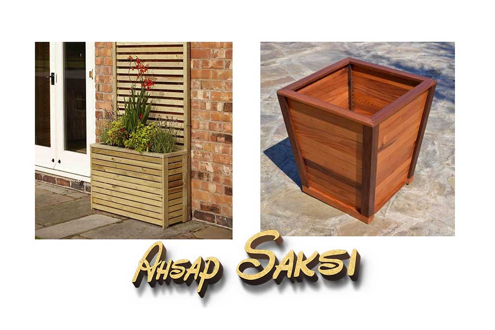 Şişli ahşap saksı