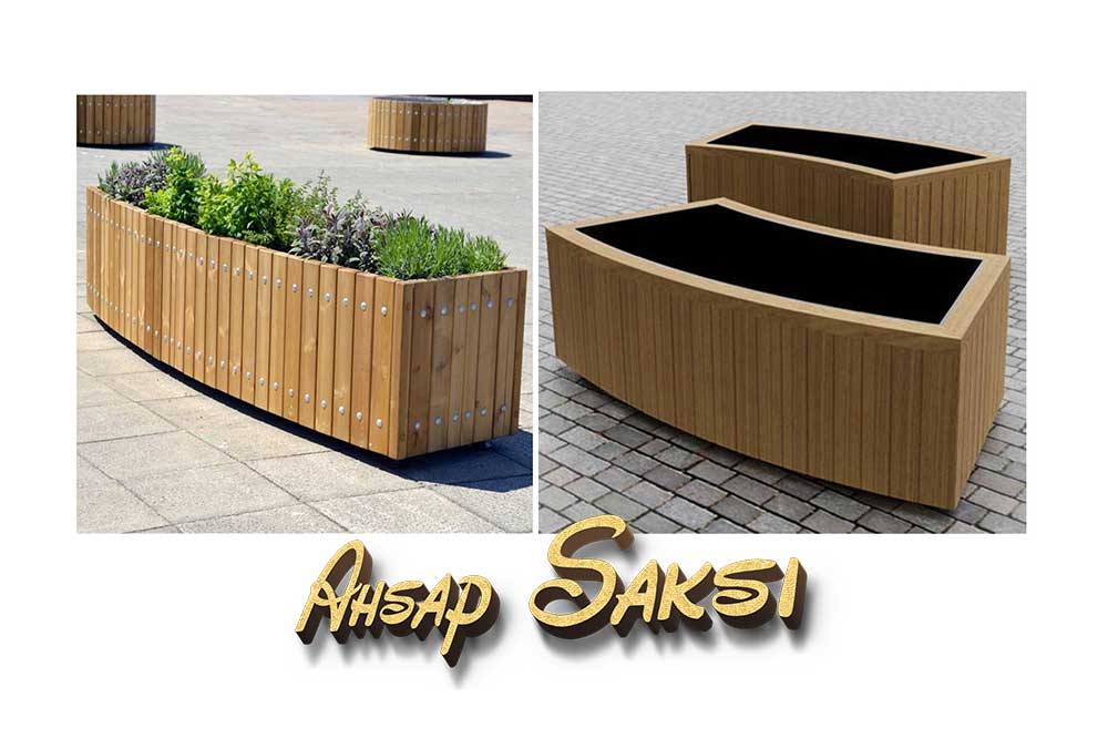 Antalya ahşap saksı