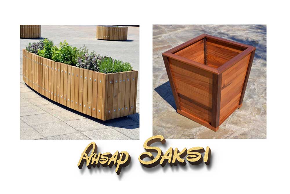 Balıkesir ahşap saksı