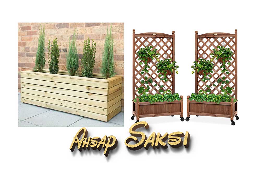 Elazığ ahşap saksı
