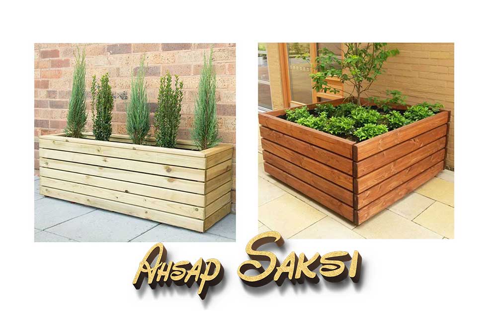 Eskişehir ahşap saksı