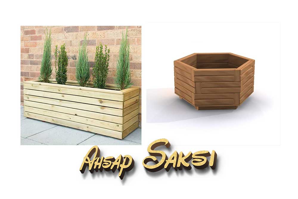 Isparta ahşap saksı