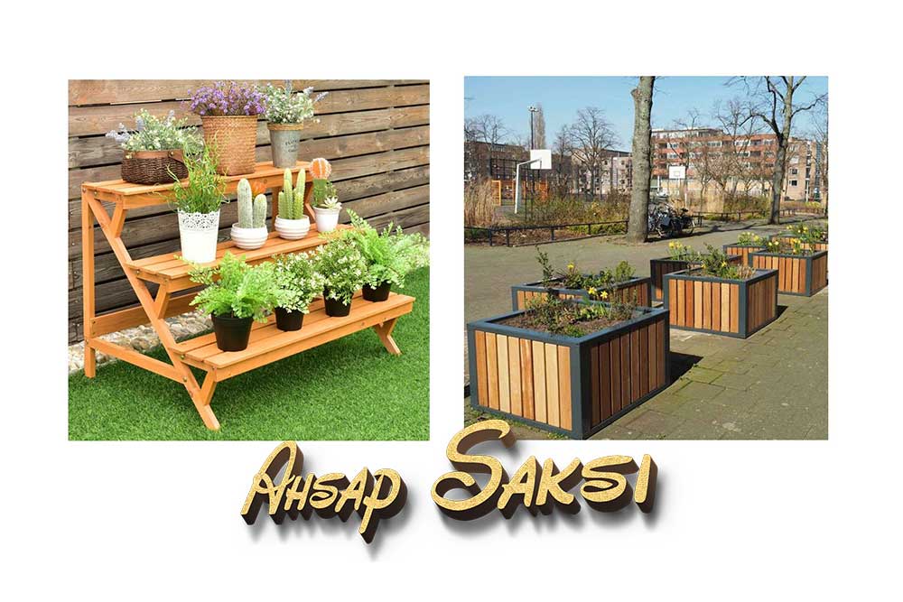 Kocaeli ahşap saksı