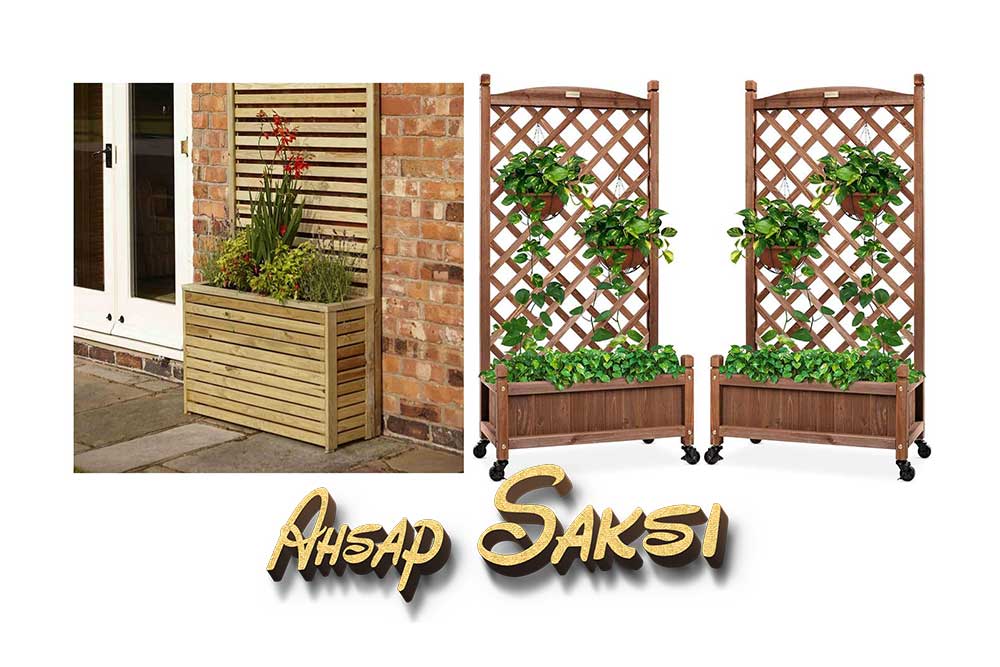 Mardin ahşap saksı