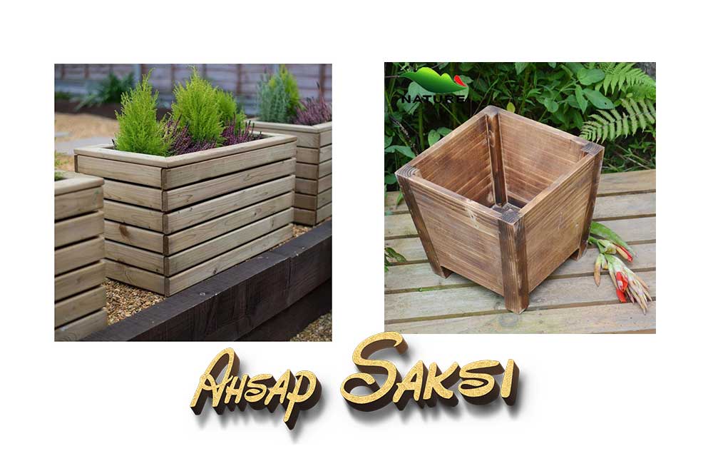 Ordu ahşap saksı