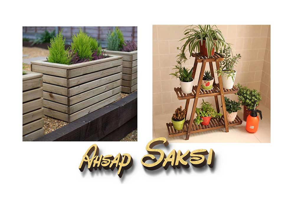 Sinop ahşap saksı