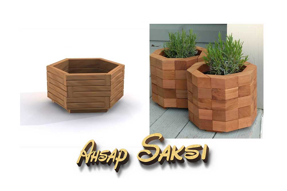 Kırıkkale ahşap saksı